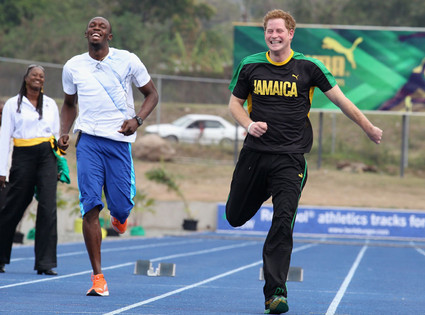Prince Harry, Usain Bolt Prince Harry, Usain Bolt